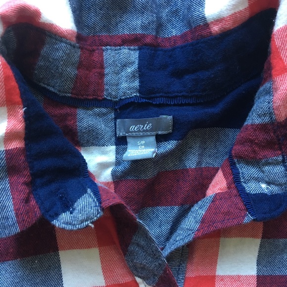 NEW AEO flannel romper - Picture 2 of 7